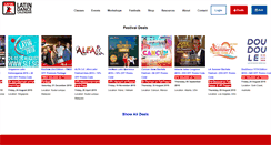 Desktop Screenshot of latindancecalendar.com